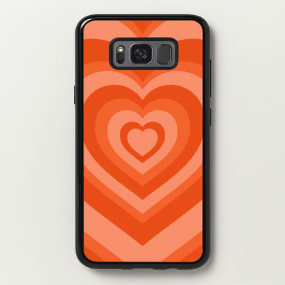 Orange - Colourful Hearts  - Colourful Hearts Phone Case for Galaxy S8