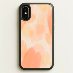 Orange Strokes  - Abstract Pattern Phone Case for iPhone X / XS