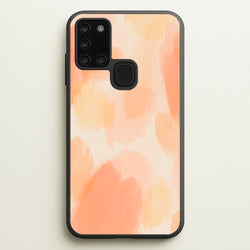 Orange Strokes  - Abstract Pattern Phone Case for Galaxy A21s
