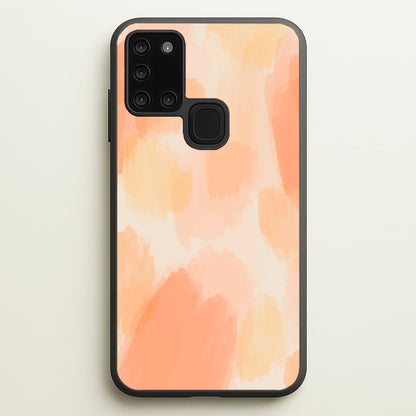 Orange Strokes  - Abstract Pattern Phone Case for Galaxy A21s