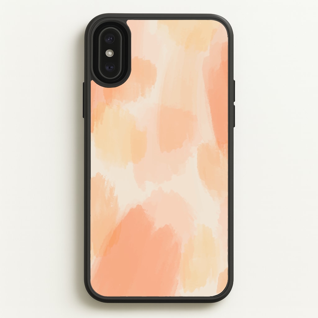 Orange Strokes  - Abstract Pattern Phone Case for iPhone XS Max
