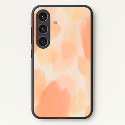 Orange Strokes  - Abstract Pattern Phone Case for Galaxy S25