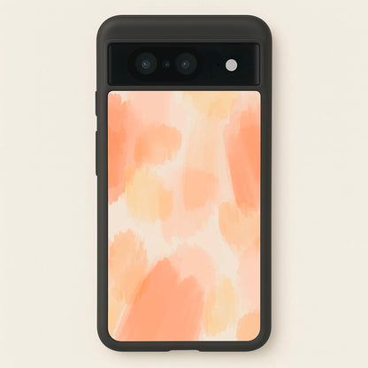 Orange Strokes  - Abstract Pattern Phone Case for Google Pixel 8