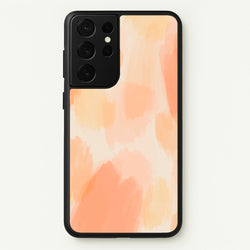 Orange Strokes  - Abstract Pattern Phone Case for Galaxy S21 Ultra