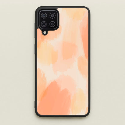 Orange Strokes  - Abstract Pattern Phone Case for Galaxy A12