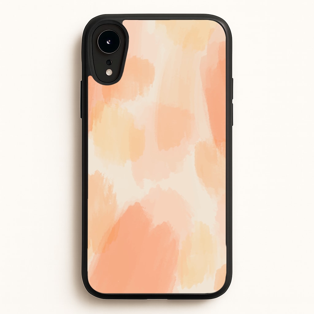 Orange Strokes  - Abstract Pattern Phone Case for iPhone XR