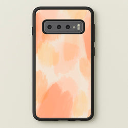 Orange Strokes  - Abstract Pattern Phone Case for Galaxy S10 Plus