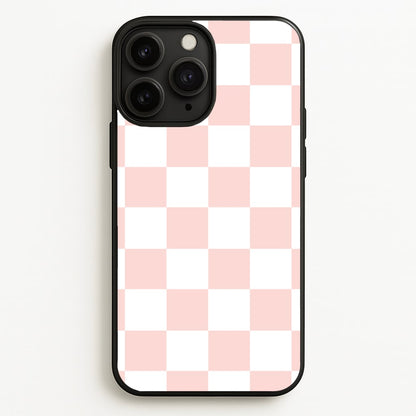 Pink And White Checkers  - Abstract Pattern Phone Case for iPhone 11 Pro Max