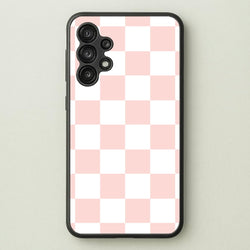 Pink And White Checkers  - Abstract Pattern Phone Case for Galaxy A13