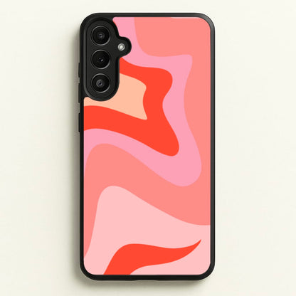 Abstract Pink And Purple  - Abstract Pattern Phone Case for Galaxy A36
