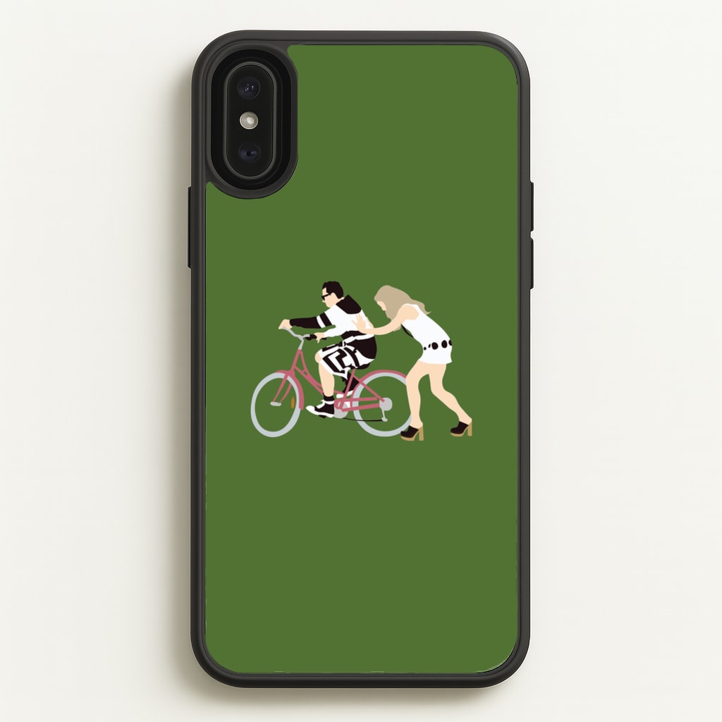 David Riding A Bike  - Schitt's Creek Phone Case for iPhone XS Max