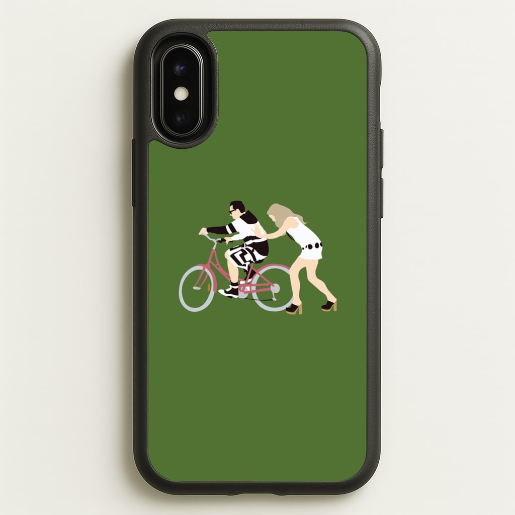 David Riding A Bike  - Schitt's Creek Phone Case for iPhone X / XS