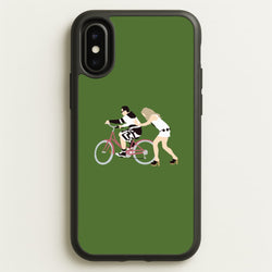 David Riding A Bike  - Schitt's Creek Phone Case for iPhone X / XS