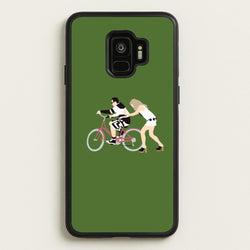 David Riding A Bike  - Schitt's Creek Phone Case for Galaxy S9