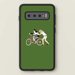 David Riding A Bike  - Schitt's Creek Phone Case for Galaxy S10 Plus