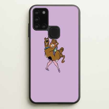 Scared - Scoob  - Scooby Doo Phone Case for Galaxy A21s