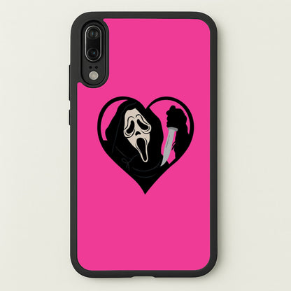 Heart face - Halloween  - Scream Phone Case for Huawei P20