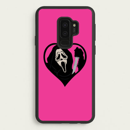 Heart face - Halloween  - Scream Phone Case for Galaxy S9 Plus