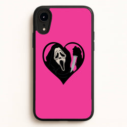 Heart face - Halloween  - Scream Phone Case for iPhone XR
