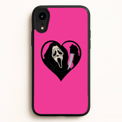 Heart face - Halloween  - Scream Phone Case for iPhone XR