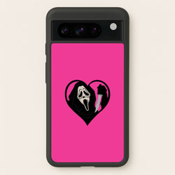 Heart face - Halloween  - Scream Phone Case for Google Pixel 8 Pro