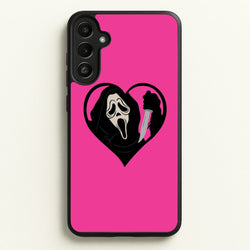 Heart face - Halloween  - Scream Phone Case for Galaxy A36