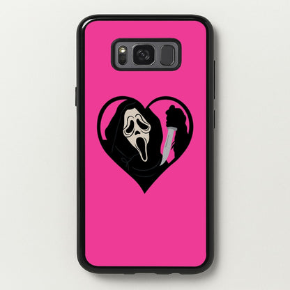 Heart face - Halloween  - Scream Phone Case for Galaxy S8