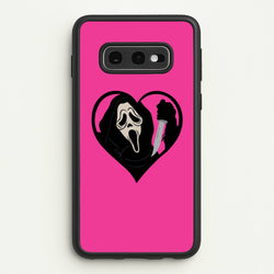 Heart face - Halloween  - Scream Phone Case for Galaxy S10e