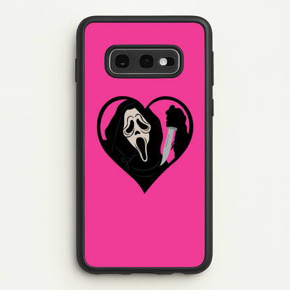 Heart face - Halloween  - Scream Phone Case for Galaxy S10e