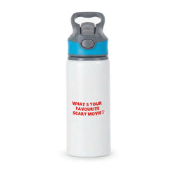 What's Your Favourite Scary Movie - Scream Active Water Bottle - Blue