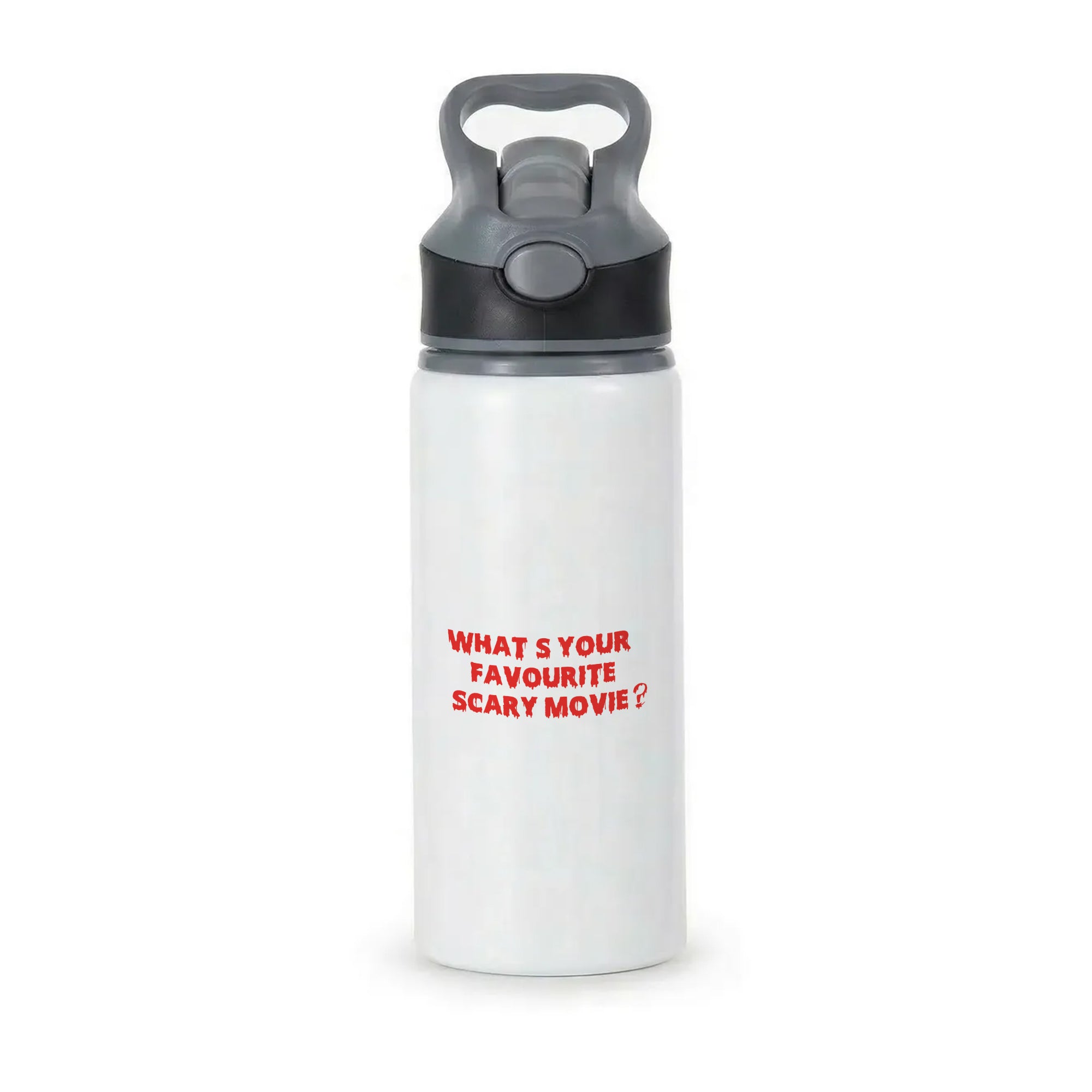 What's Your Favourite Scary Movie - Scream Active Water Bottle - Black
