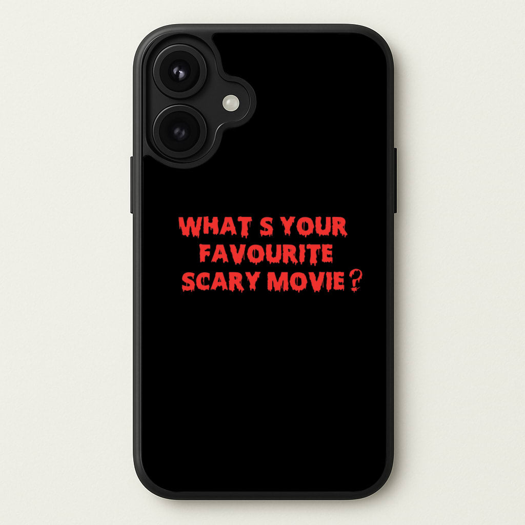 What's Your Favourite Scary Movie - Scream Phone Case for iPhone 17