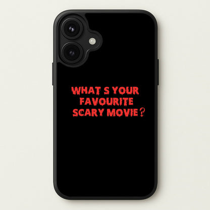 What's Your Favourite Scary Movie - Scream Phone Case for iPhone 17