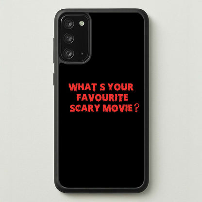 What's Your Favourite Scary Movie - Scream  - Scream Phone Case for Galaxy Note 20