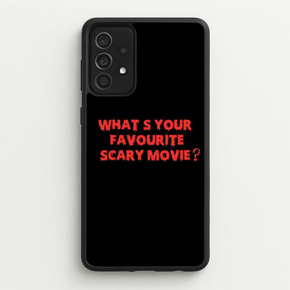 What's Your Favourite Scary Movie - Scream  - Scream Phone Case for Galaxy A52 / A52s