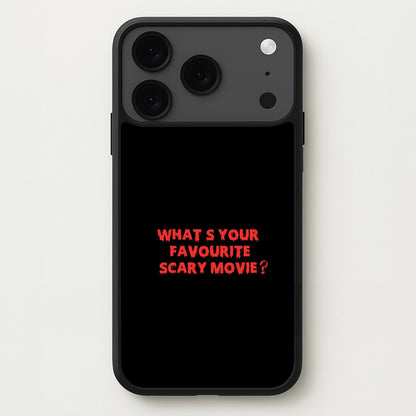 What's Your Favourite Scary Movie - Scream Phone Case for iPhone 17 Pro Max