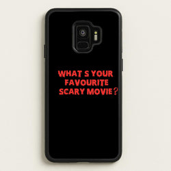 What's Your Favourite Scary Movie - Scream  - Scream Phone Case for Galaxy S9