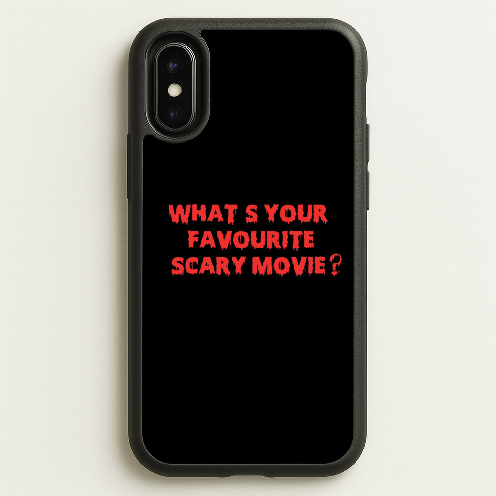What's Your Favourite Scary Movie - Scream  - Scream Phone Case for iPhone X / XS