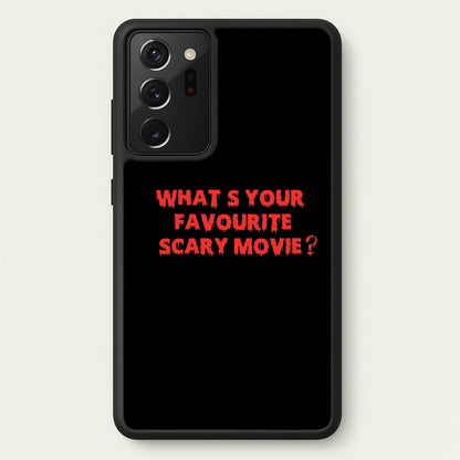 What's Your Favourite Scary Movie - Scream  - Scream Phone Case for Galaxy Note 20 Ultra