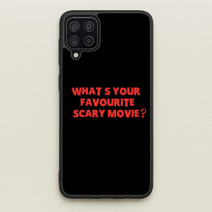 What's Your Favourite Scary Movie - Scream  - Scream Phone Case for Galaxy A12