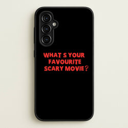 What's Your Favourite Scary Movie - Scream  - Scream Phone Case for Galaxy A54