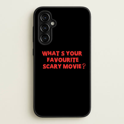 What's Your Favourite Scary Movie - Scream  - Scream Phone Case for Galaxy A54