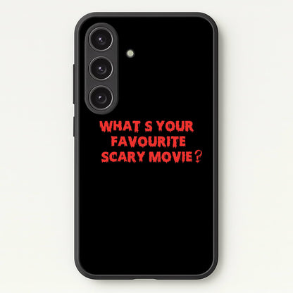 What's Your Favourite Scary Movie - Scream  - Scream Phone Case for Galaxy S24