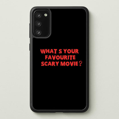 What's Your Favourite Scary Movie - Scream  - Scream Phone Case for Galaxy S20FE