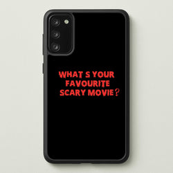 What's Your Favourite Scary Movie - Halloween  - Scream Phone Case for Galaxy A41