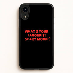 What's Your Favourite Scary Movie - Halloween  - Scream Phone Case for iPhone XR