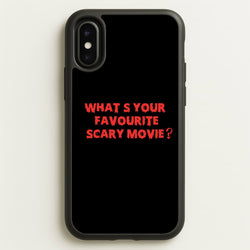 What's Your Favourite Scary Movie - Halloween  - Scream Phone Case for iPhone X / XS