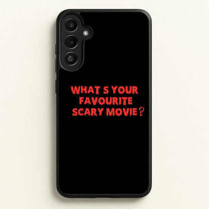 What's Your Favourite Scary Movie - Scream  - Scream Phone Case for Galaxy A34