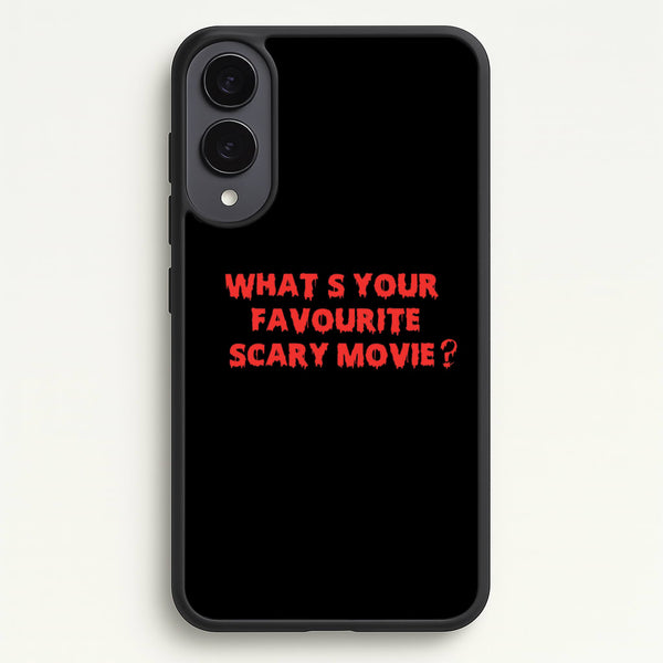 What's Your Favourite Scary Movie - Halloween  - Scream Phone Case for Galaxy S25 Edge