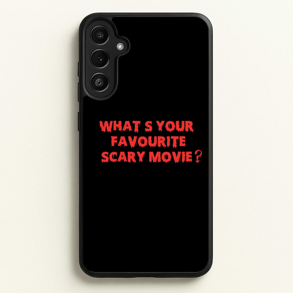 What's Your Favourite Scary Movie - Halloween  - Scream Phone Case for Galaxy A34